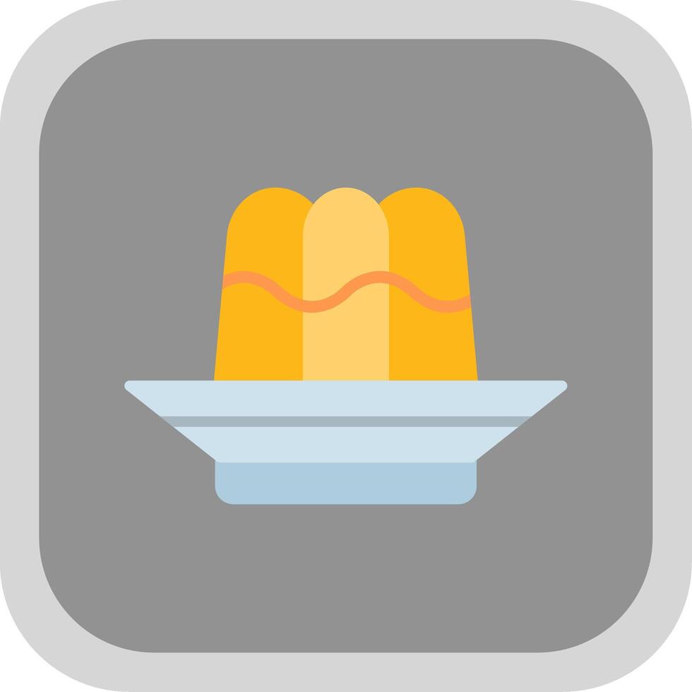 Jelly Flat round corner Icon Design vector