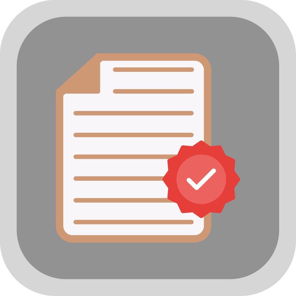 File Flat round corner Icon Design vector