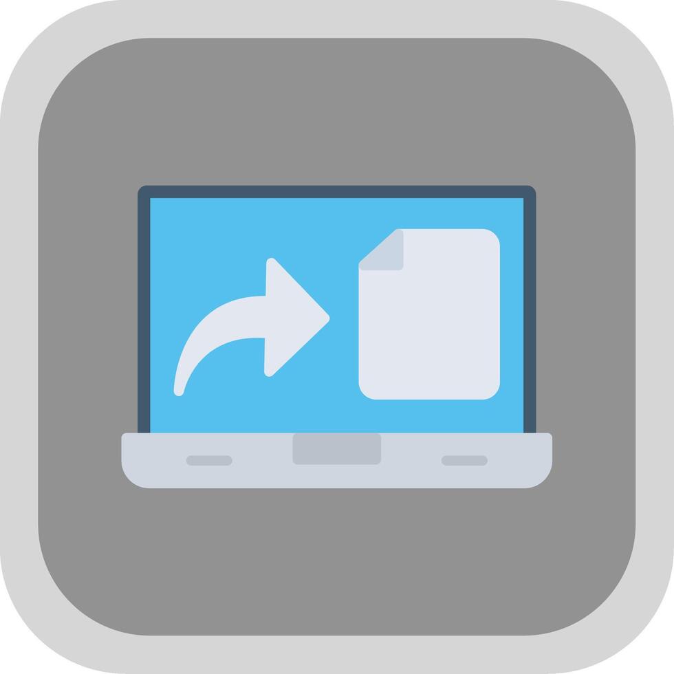 File Flat round corner Icon Design vector