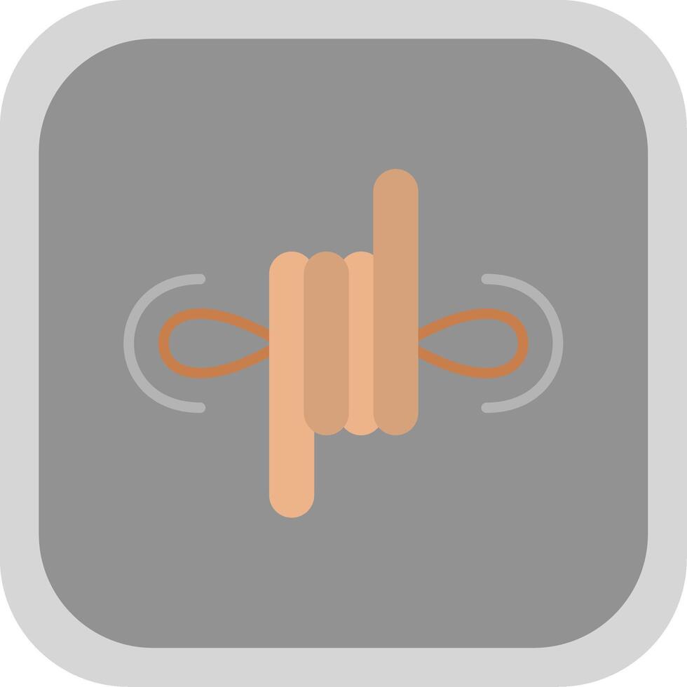 Climbing Flat round corner Icon Design vector