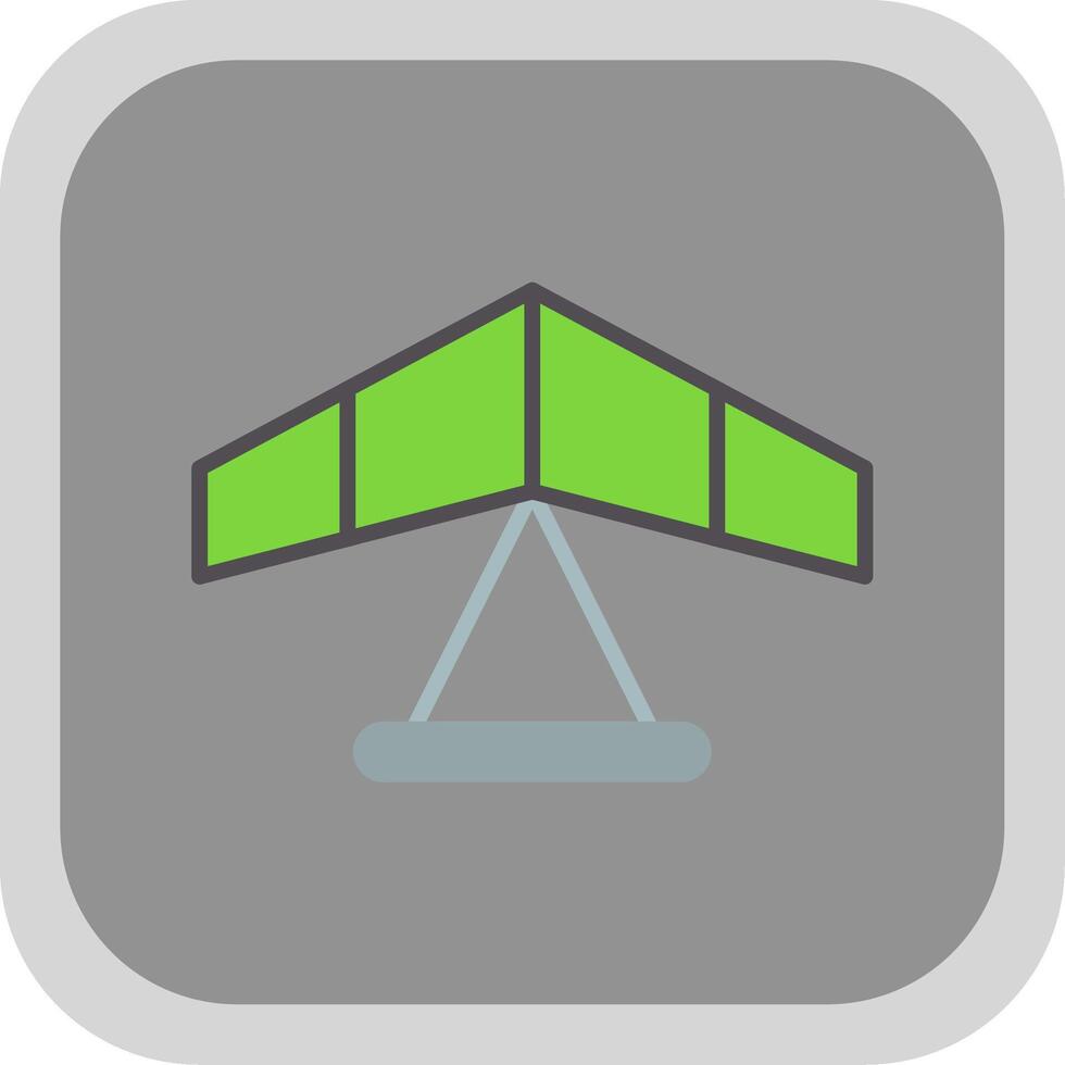 Gliding Flat round corner Icon Design vector
