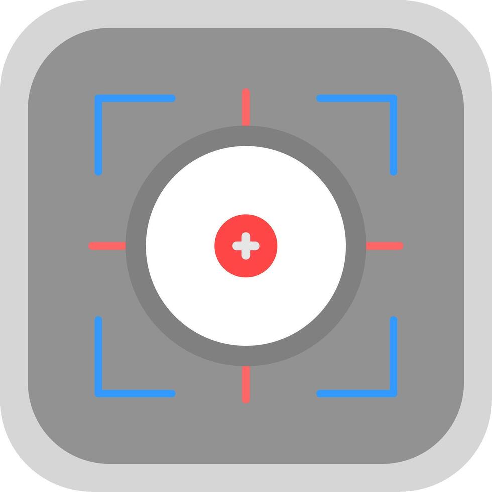 Scope Flat round corner Icon Design vector