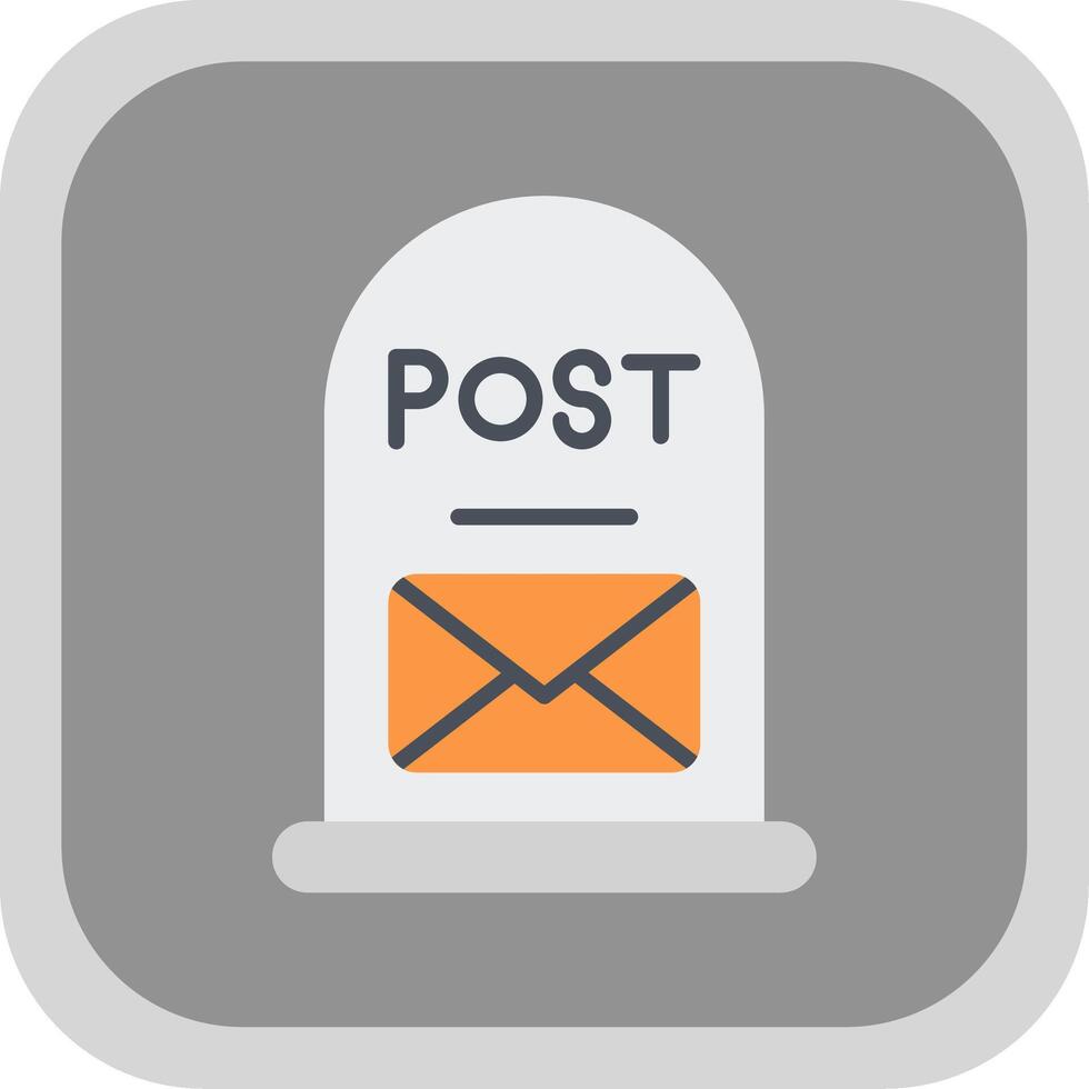 Post It Flat round corner Icon Design vector