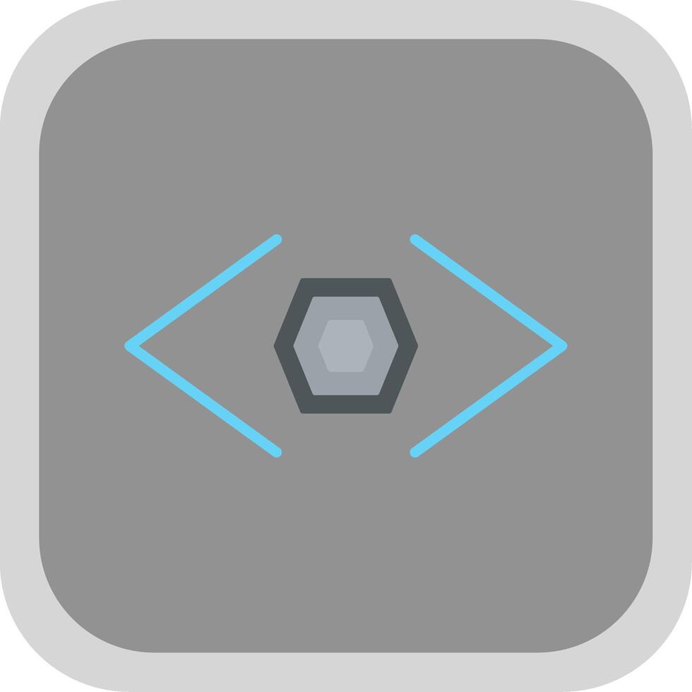 Bracket Flat round corner Icon Design vector