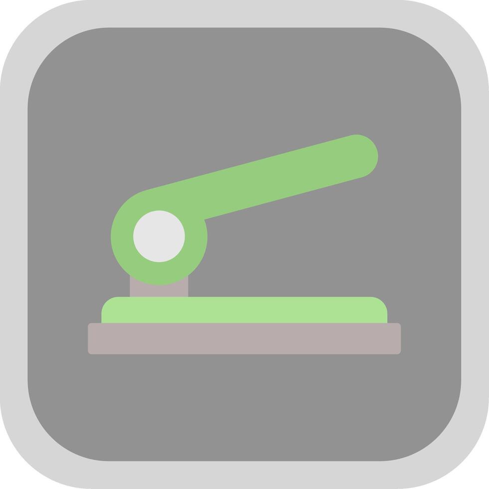 Hole Punch Flat round corner Icon Design vector