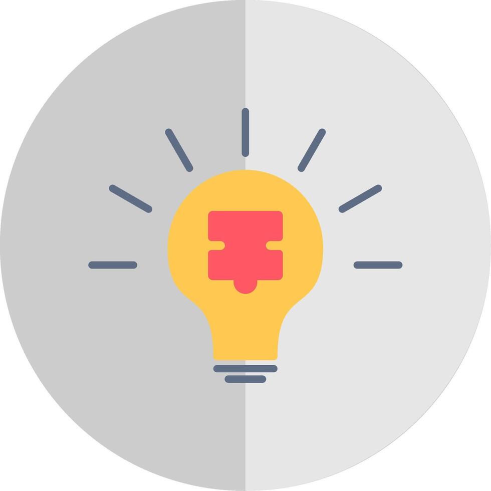Solution Flat Scale Icon Design vector