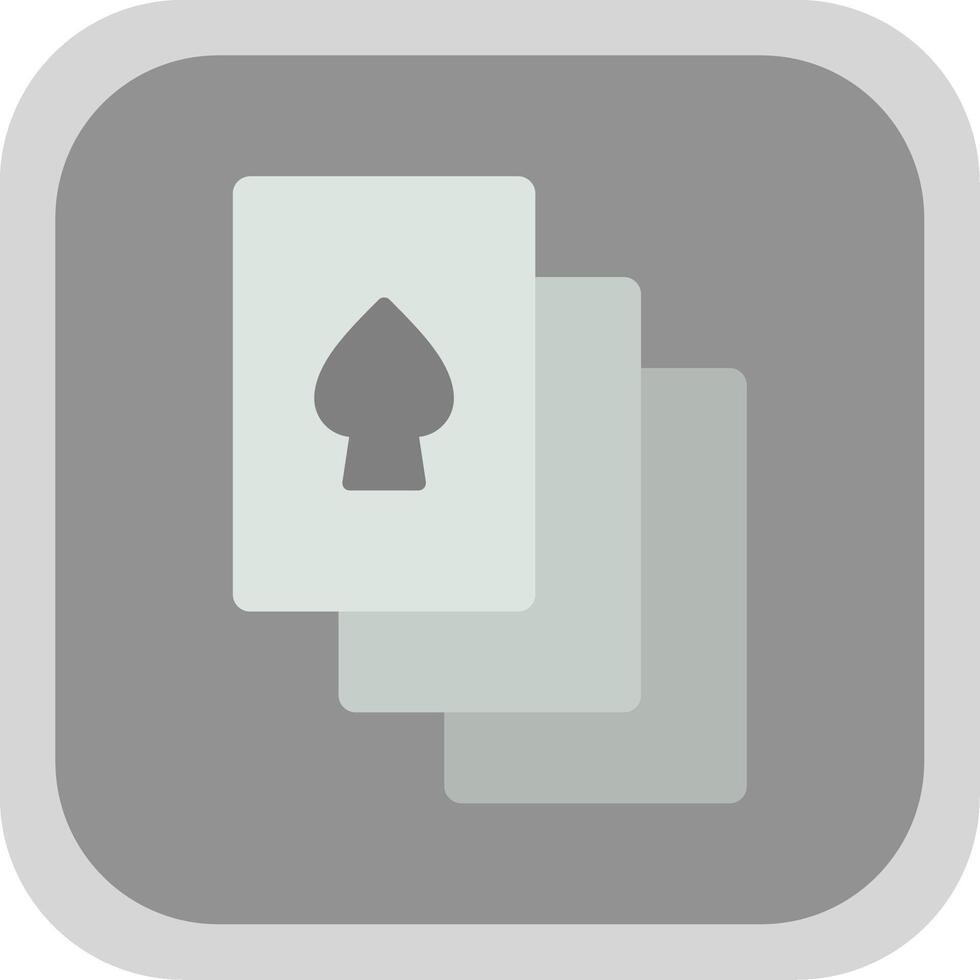 Gambling Flat round corner Icon Design vector