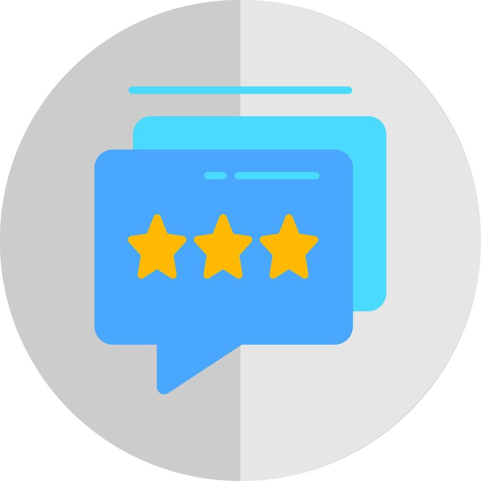 Feedback Chat Flat Scale Icon Design vector