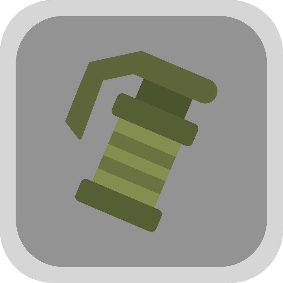 Grenade Flat round corner Icon Design vector