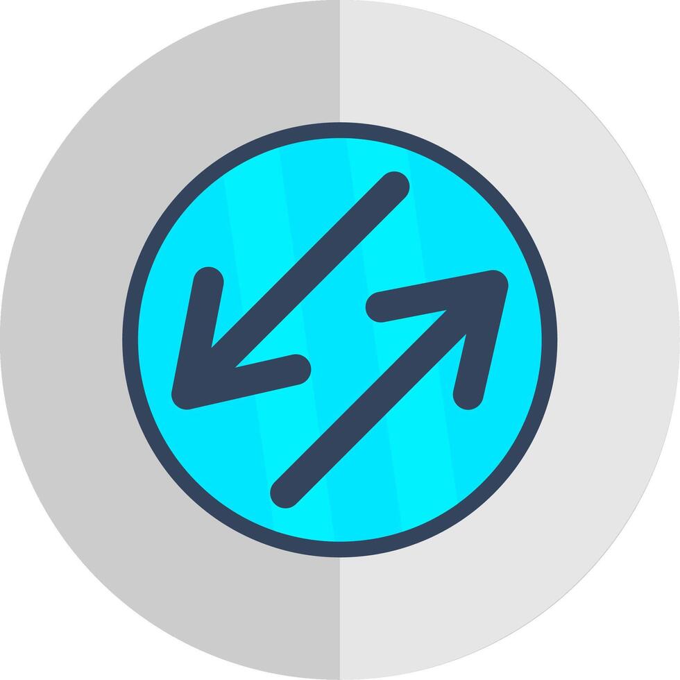 Swap Flat Scale Icon Design vector