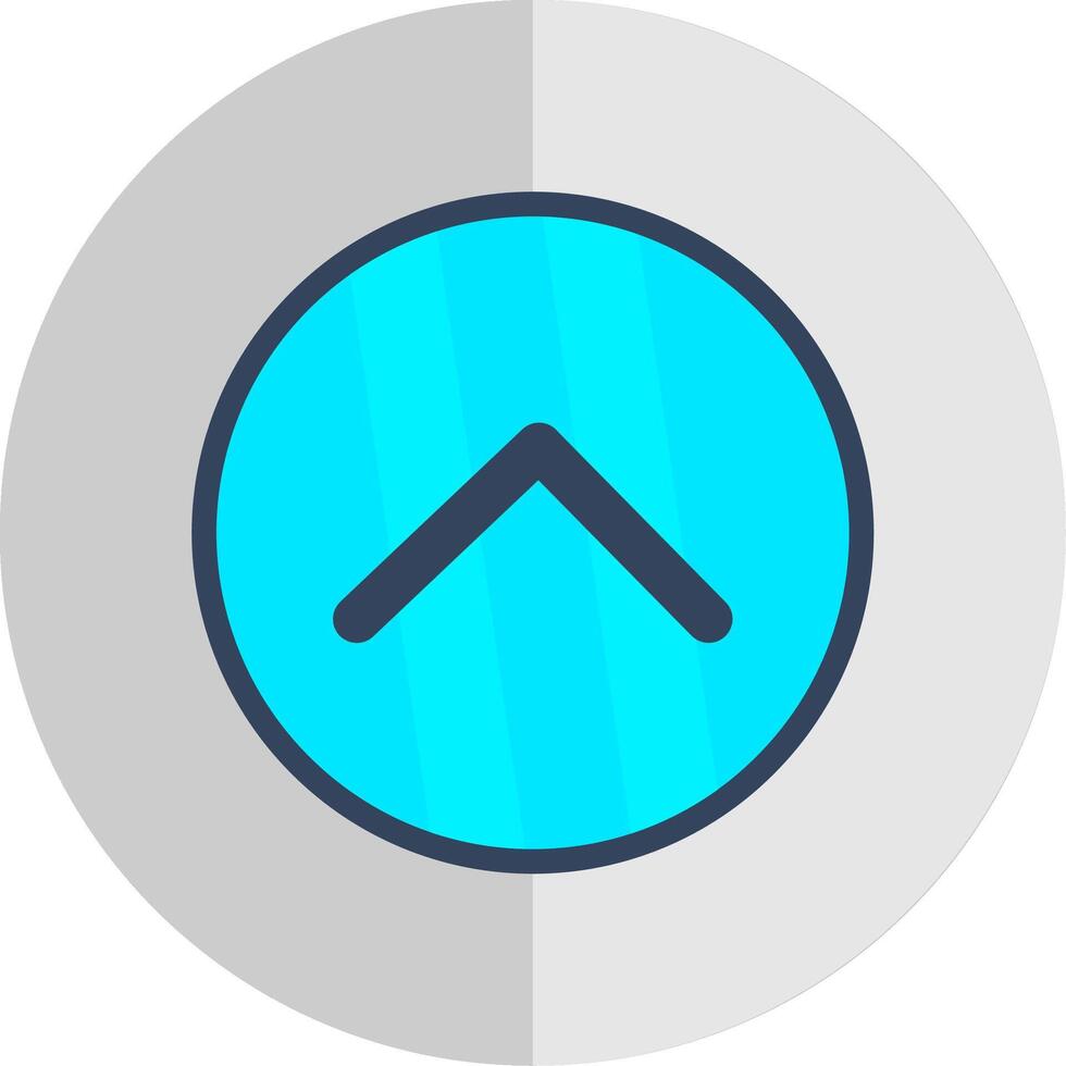 Chevron Flat Scale Icon Design vector