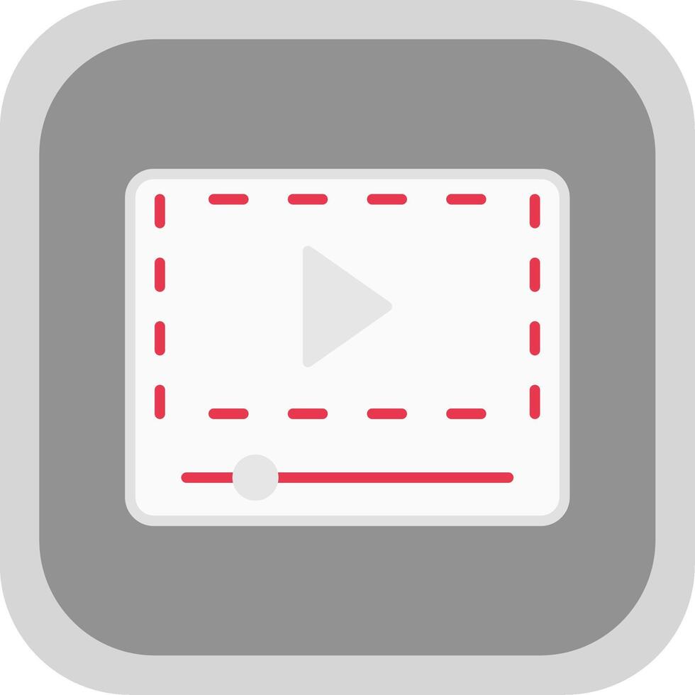 Flat round corner Icon Design vector