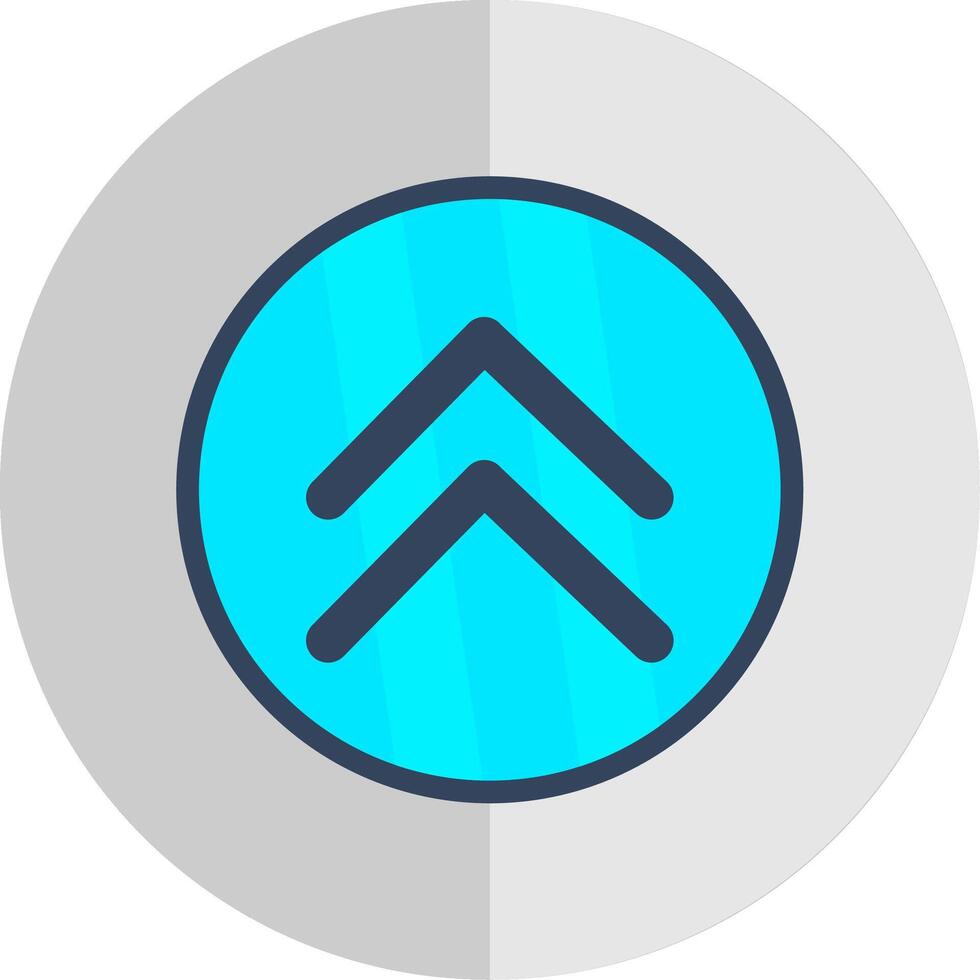 Chevron Flat Scale Icon Design vector