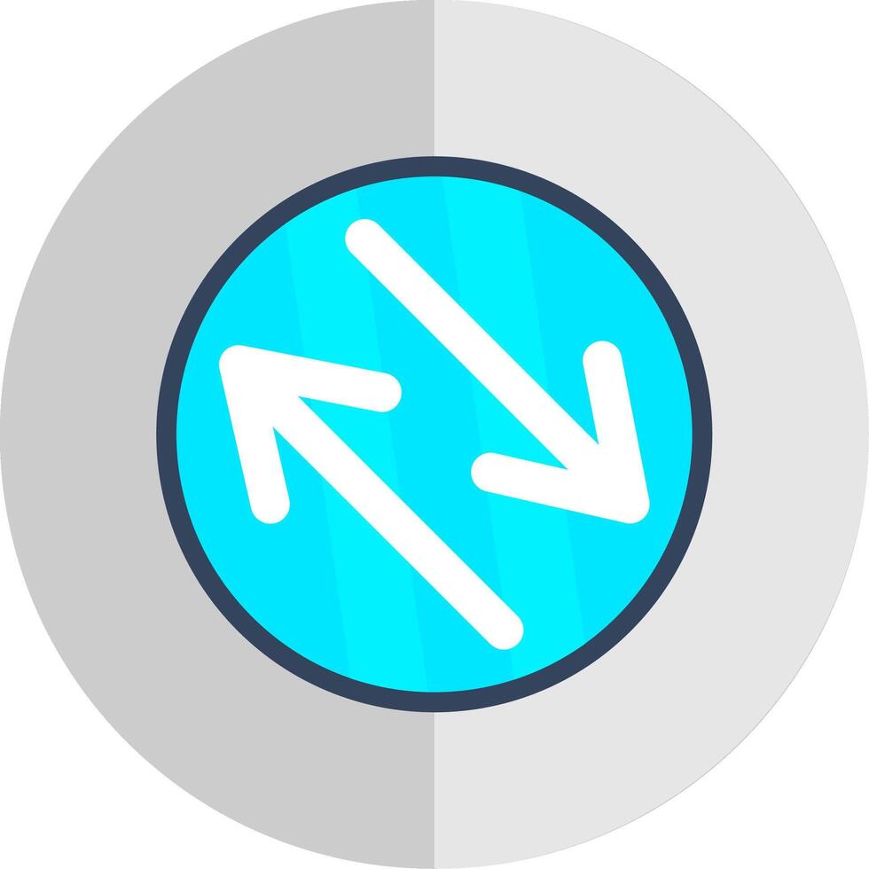 Swap Flat Scale Icon Design vector