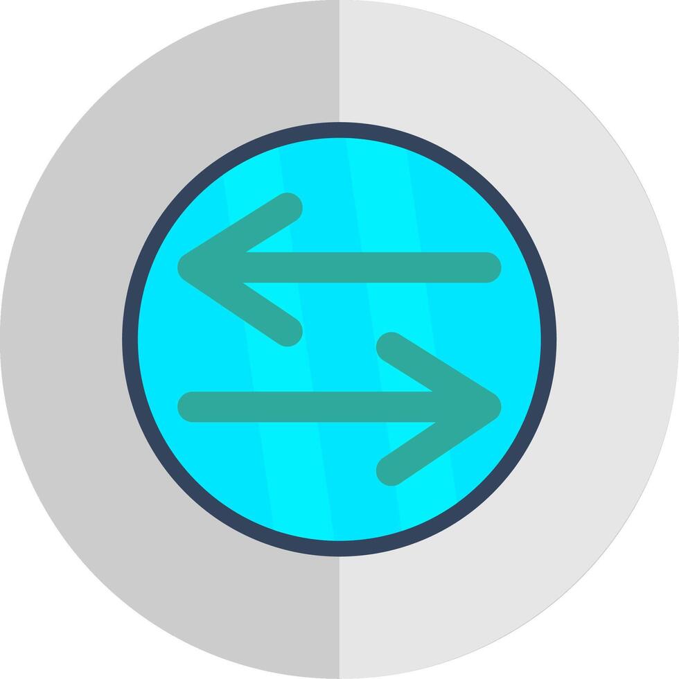 Swap Flat Scale Icon Design vector