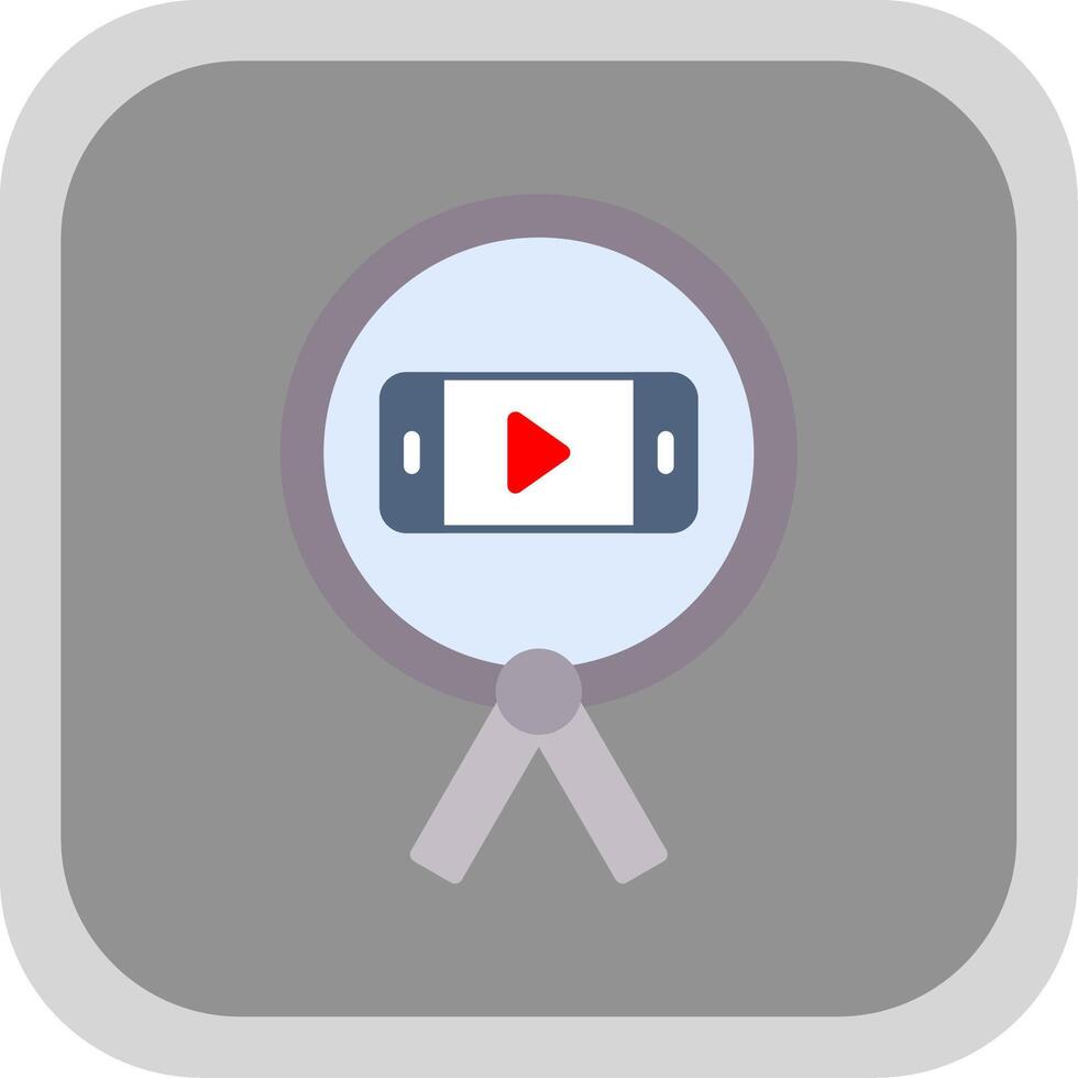 Phone Flat round corner Icon Design vector