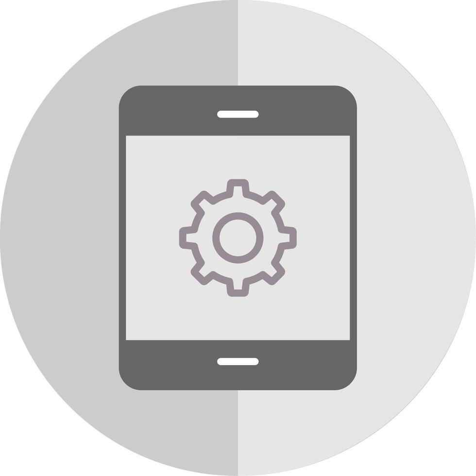 Mobile Phone Flat Scale Icon Design vector