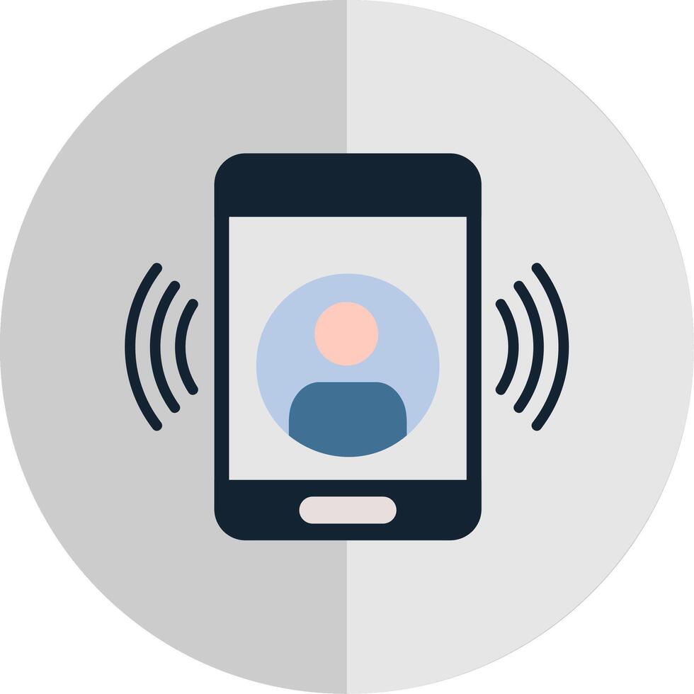 Call Flat Scale Icon Design vector