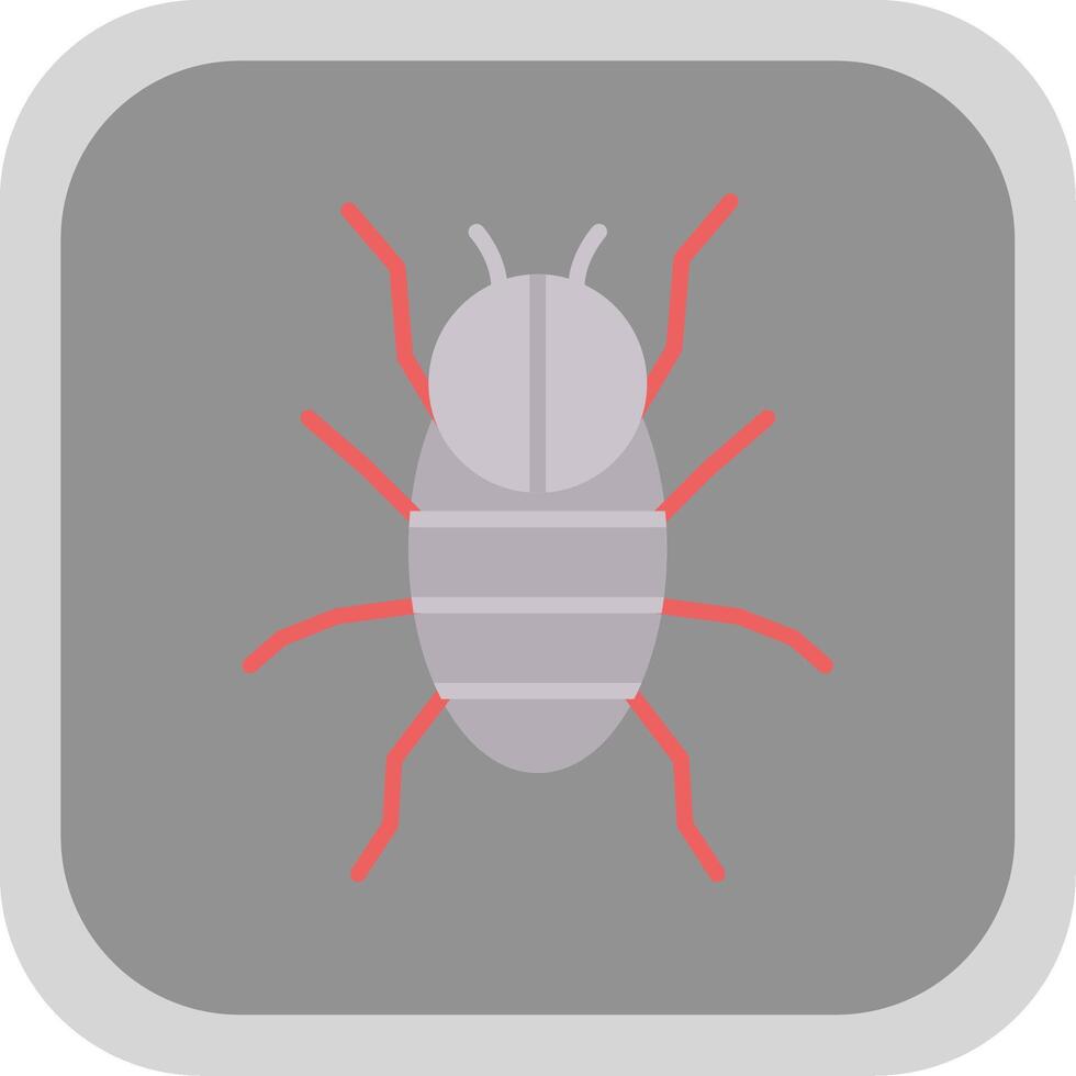 Spider Flat round corner Icon Design vector