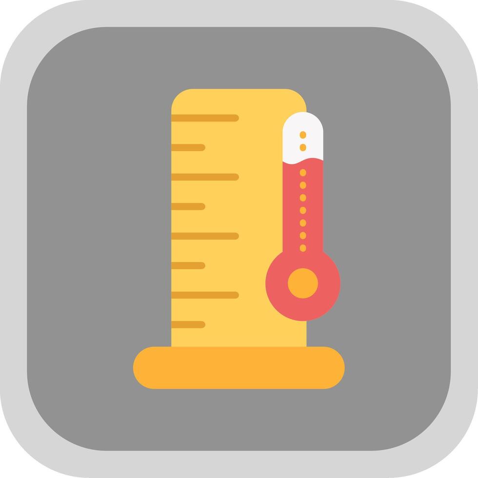 Flask Flat round corner Icon Design vector