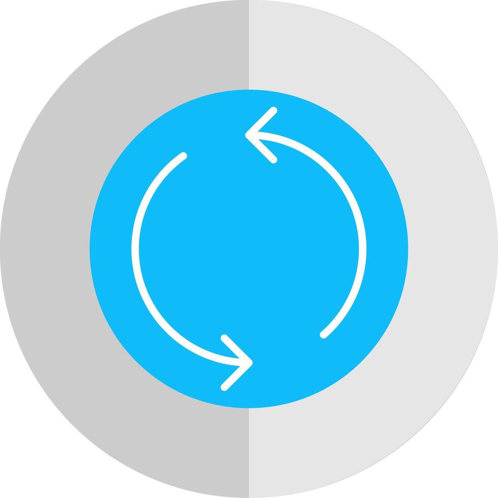 Repeat Flat Scale Icon Design vector