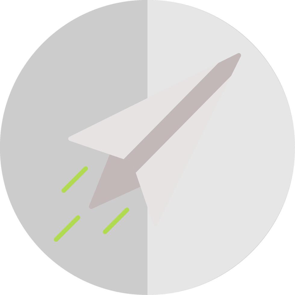 Paper Plane Flat Scale Icon Design vector