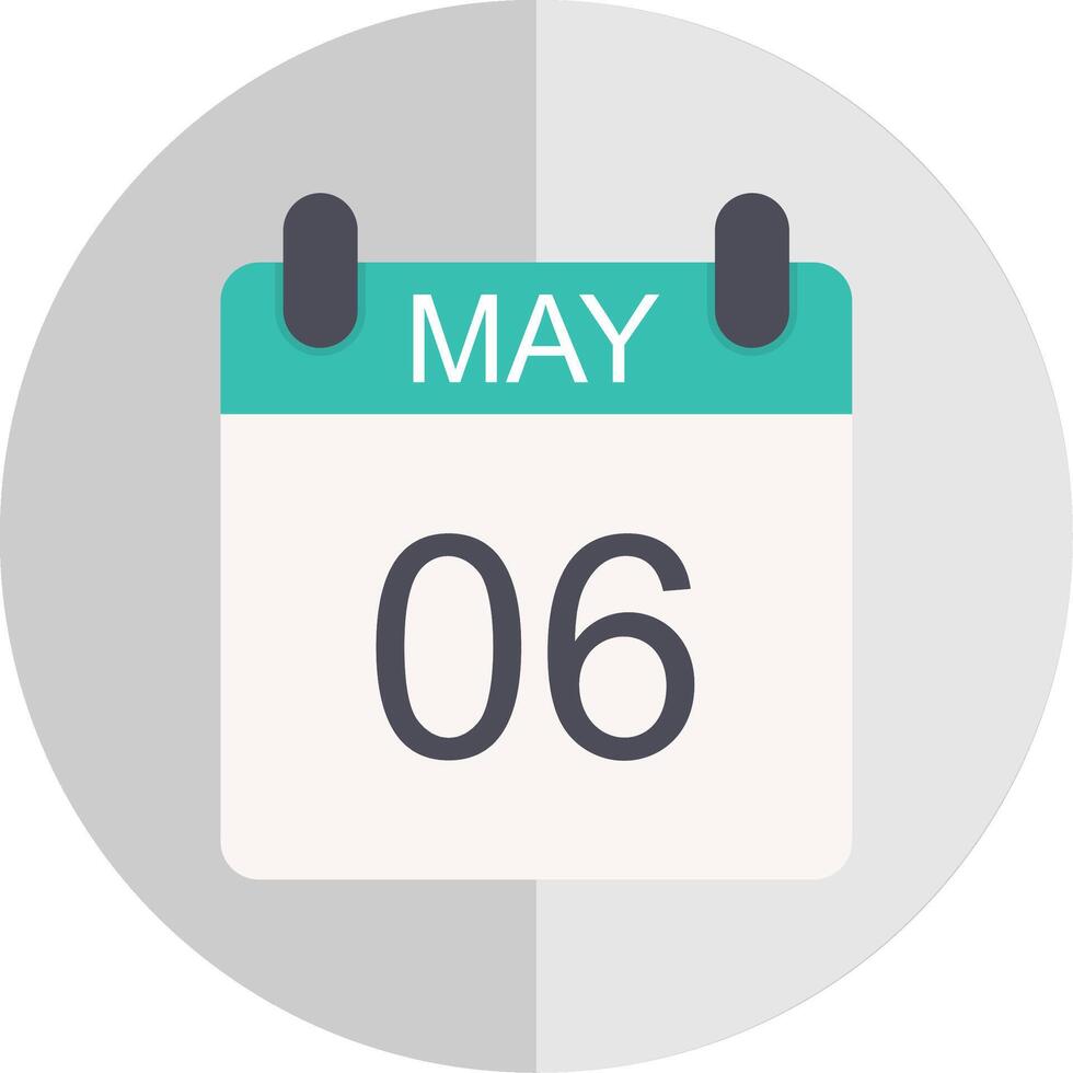 May Flat Scale Icon Design vector