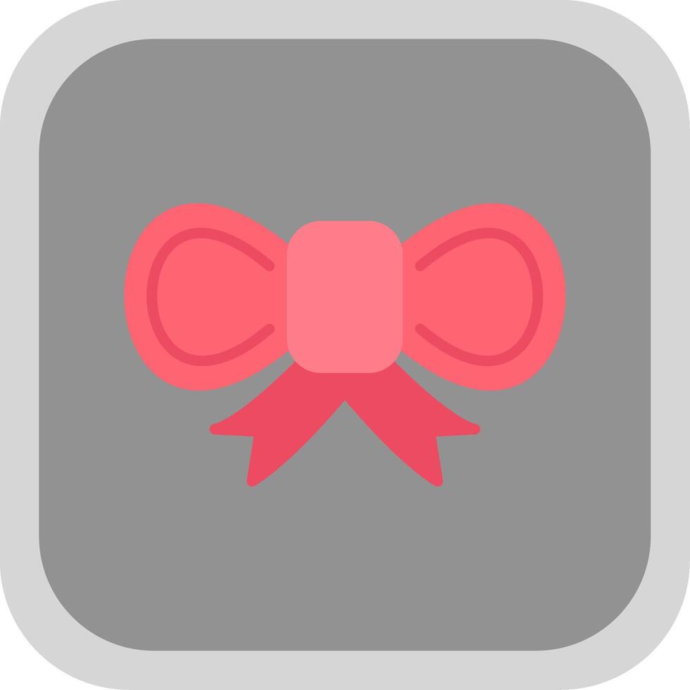 Bow Flat round corner Icon Design vector