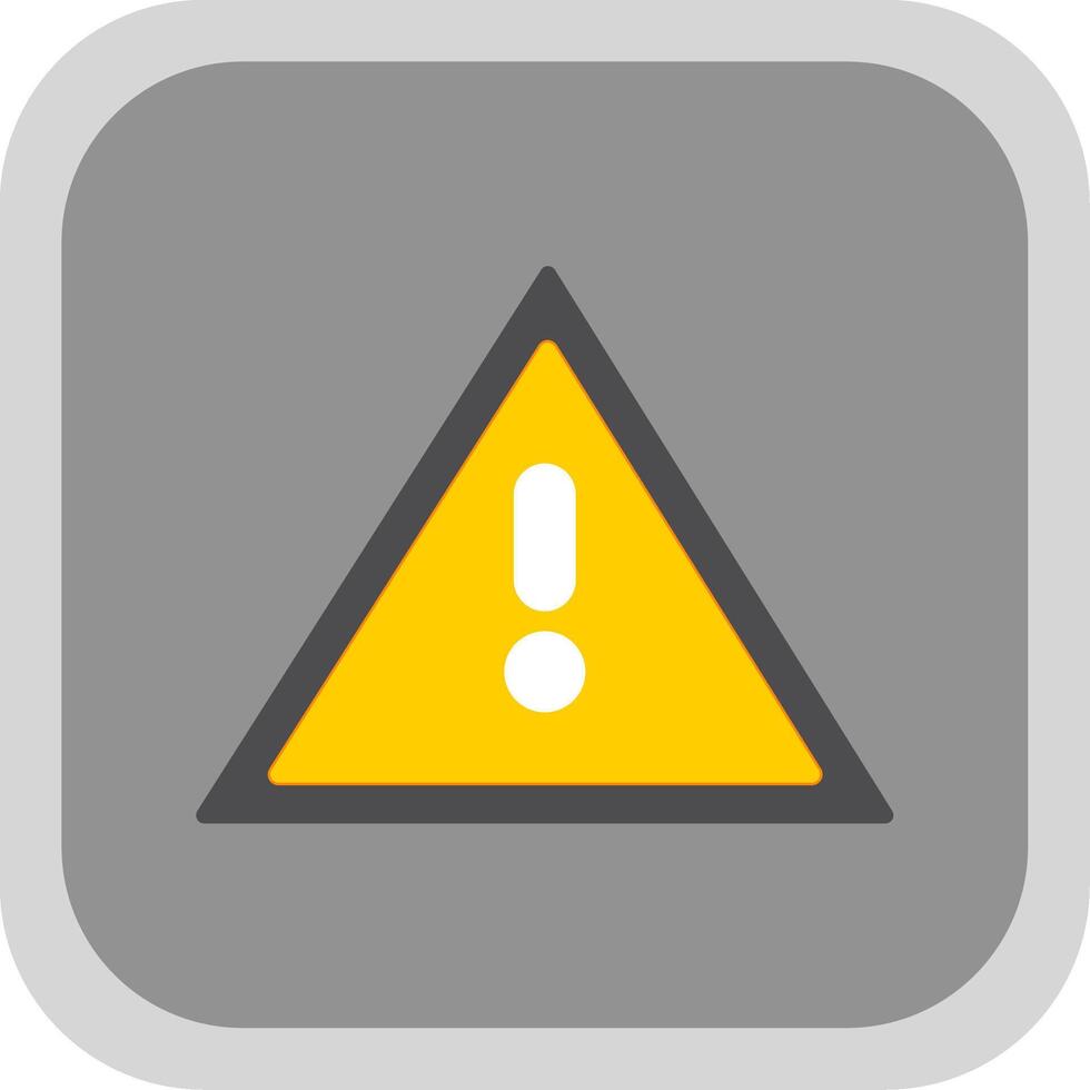 Sign Flat round corner Icon Design vector