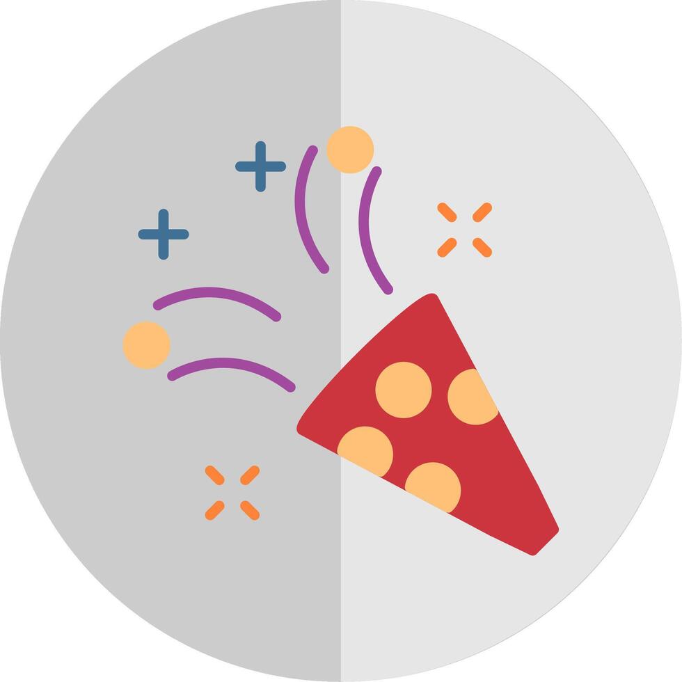 Party Hat Flat Scale Icon Design vector