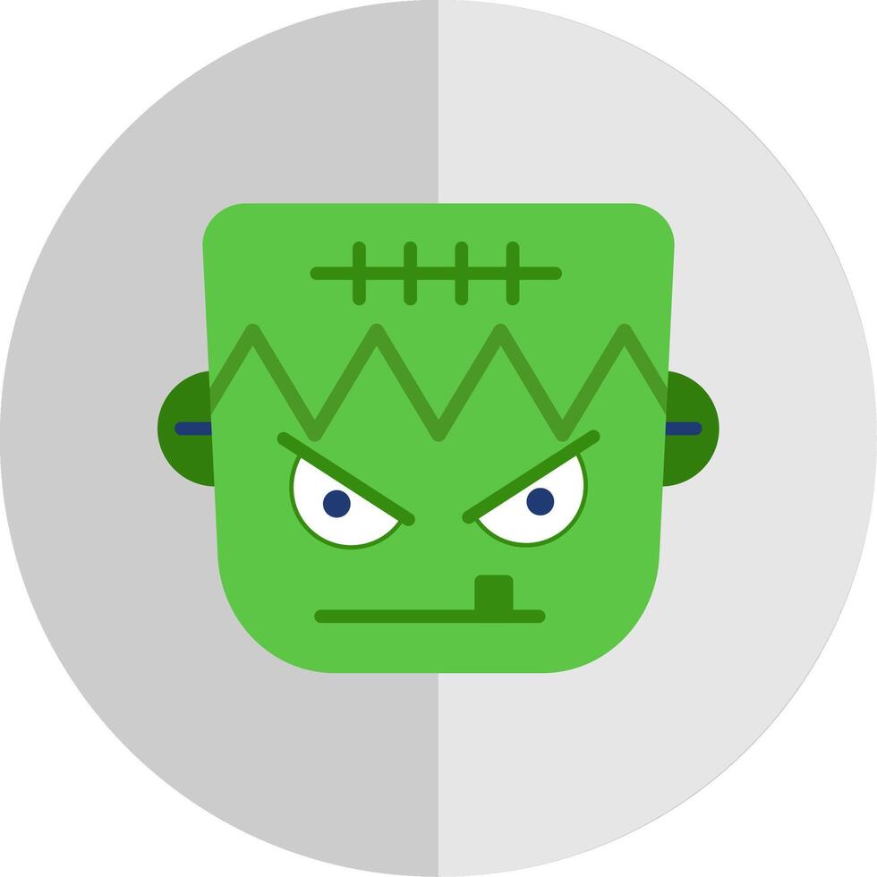 Frankenstein Flat Scale Icon Design vector