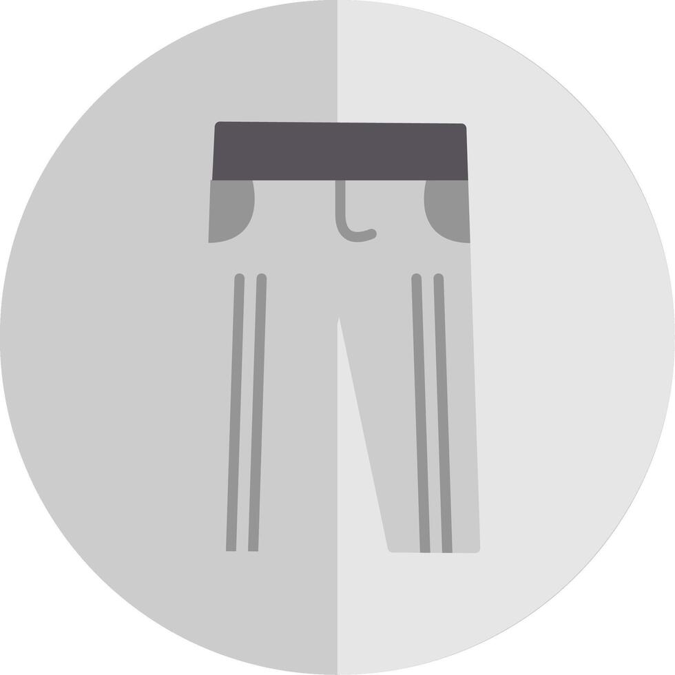 Trousers Flat Scale Icon Design vector