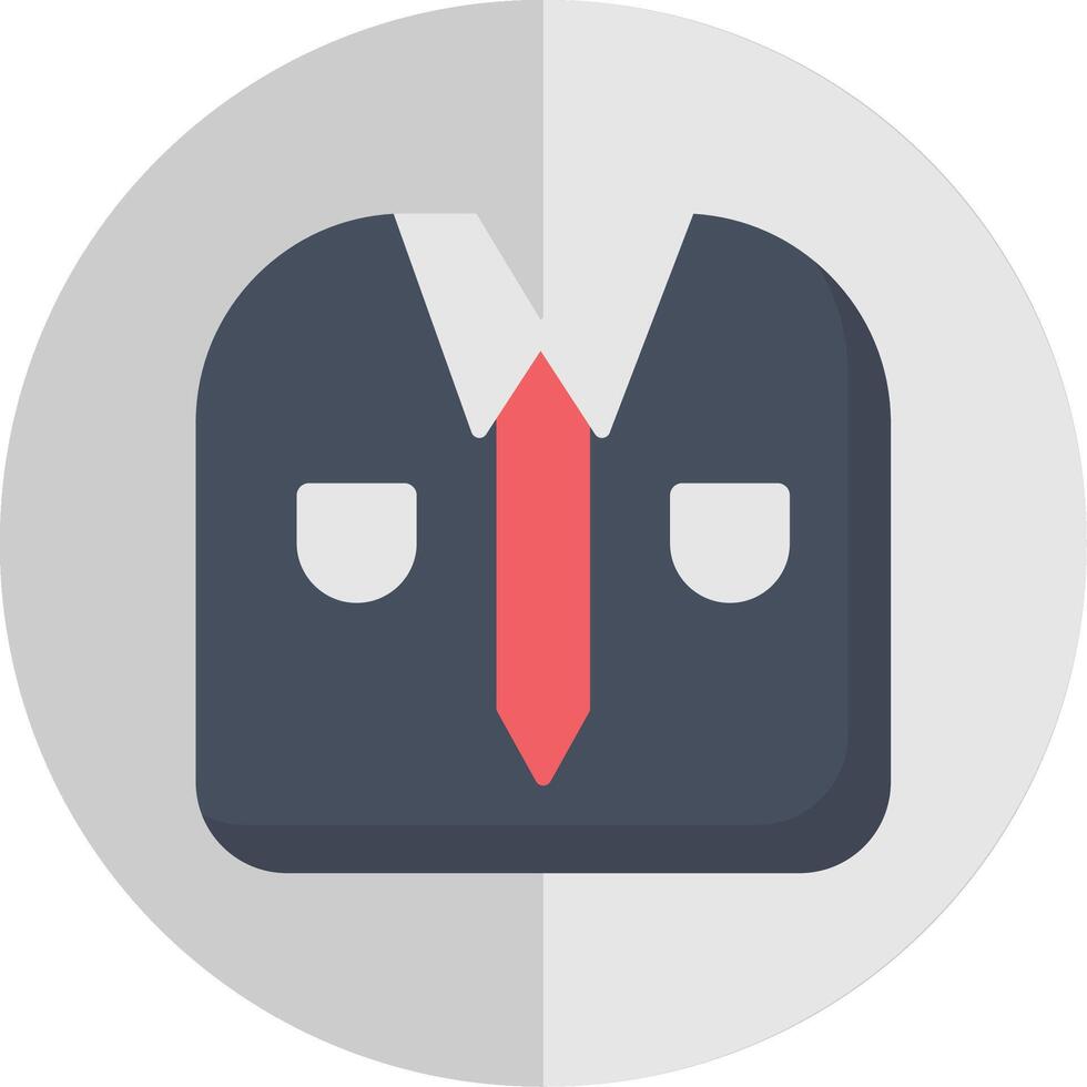 Working Suit Flat Scale Icon Design vector