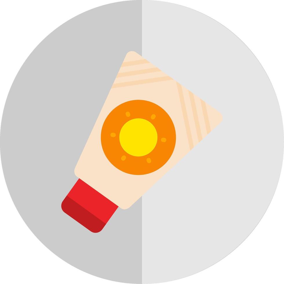 Sunscreen Flat Scale Icon Design vector
