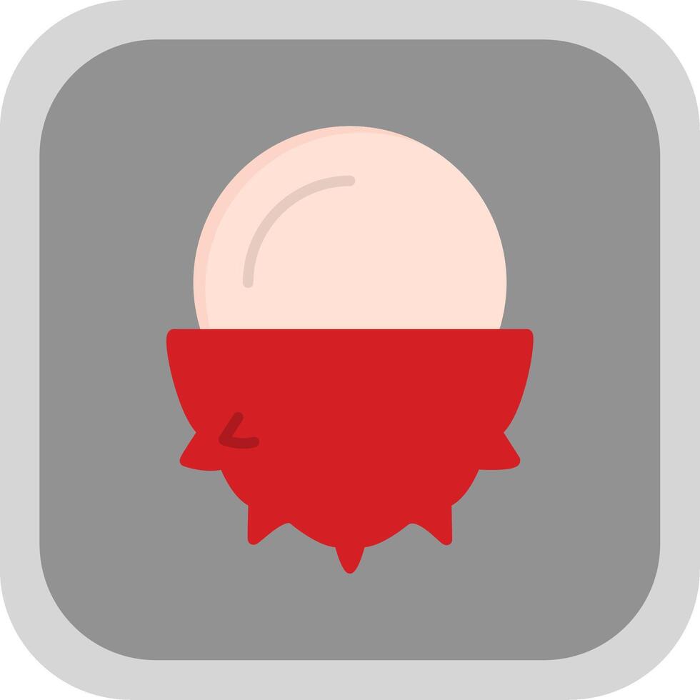 Lychee Flat round corner Icon Design vector