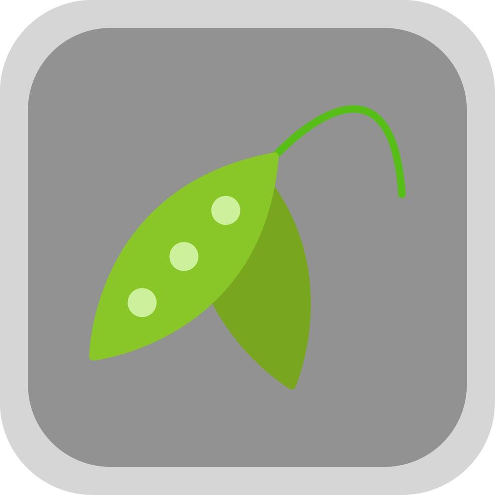 Pea Flat round corner Icon Design vector