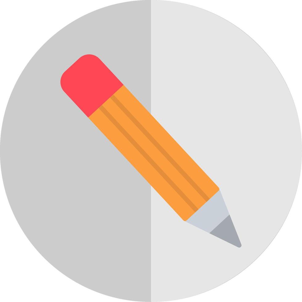 Pencil Flat Scale Icon Design vector