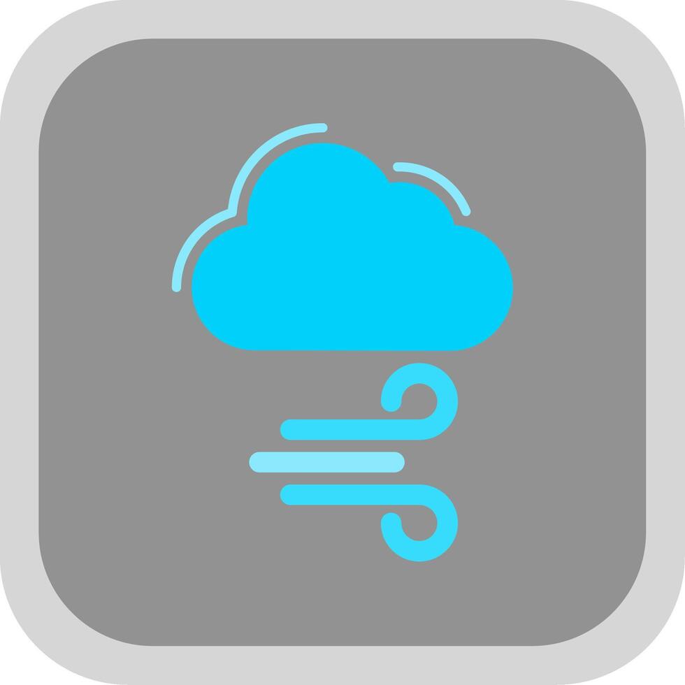 Breezy Flat round corner Icon Design vector