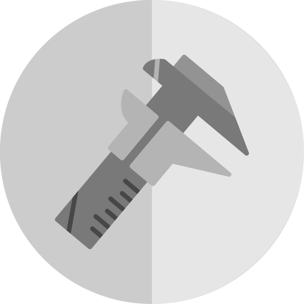 Caliper Flat Scale Icon Design vector