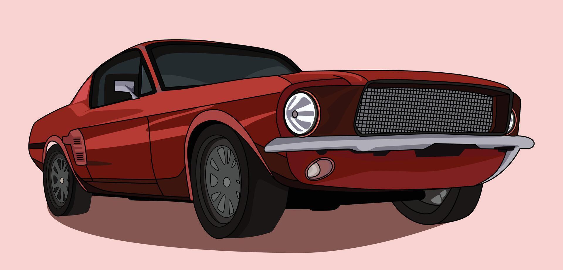 sedan car art , Side View template vector