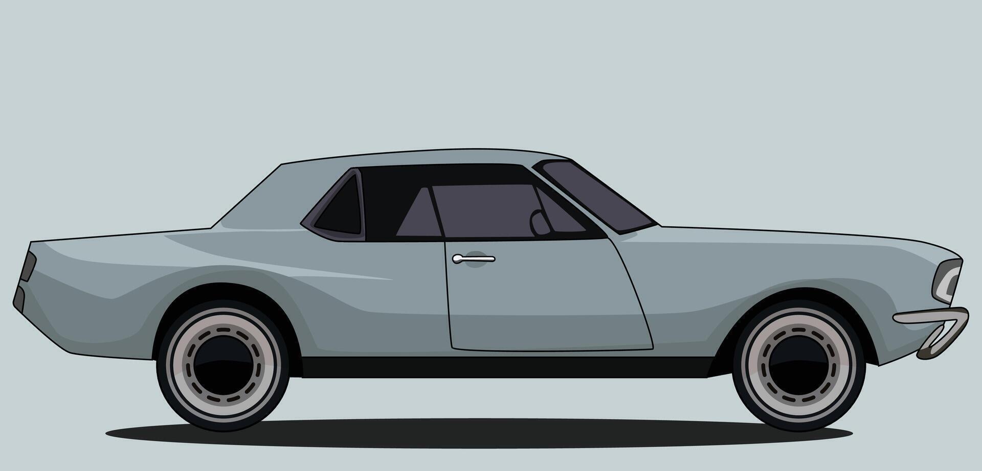 sedan car art , Side View template vector