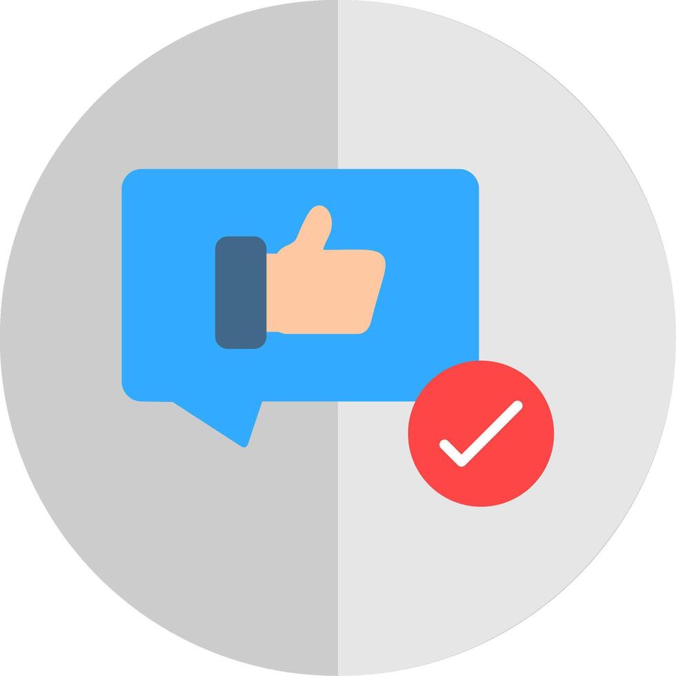 Feedback Flat Scale Icon Design vector