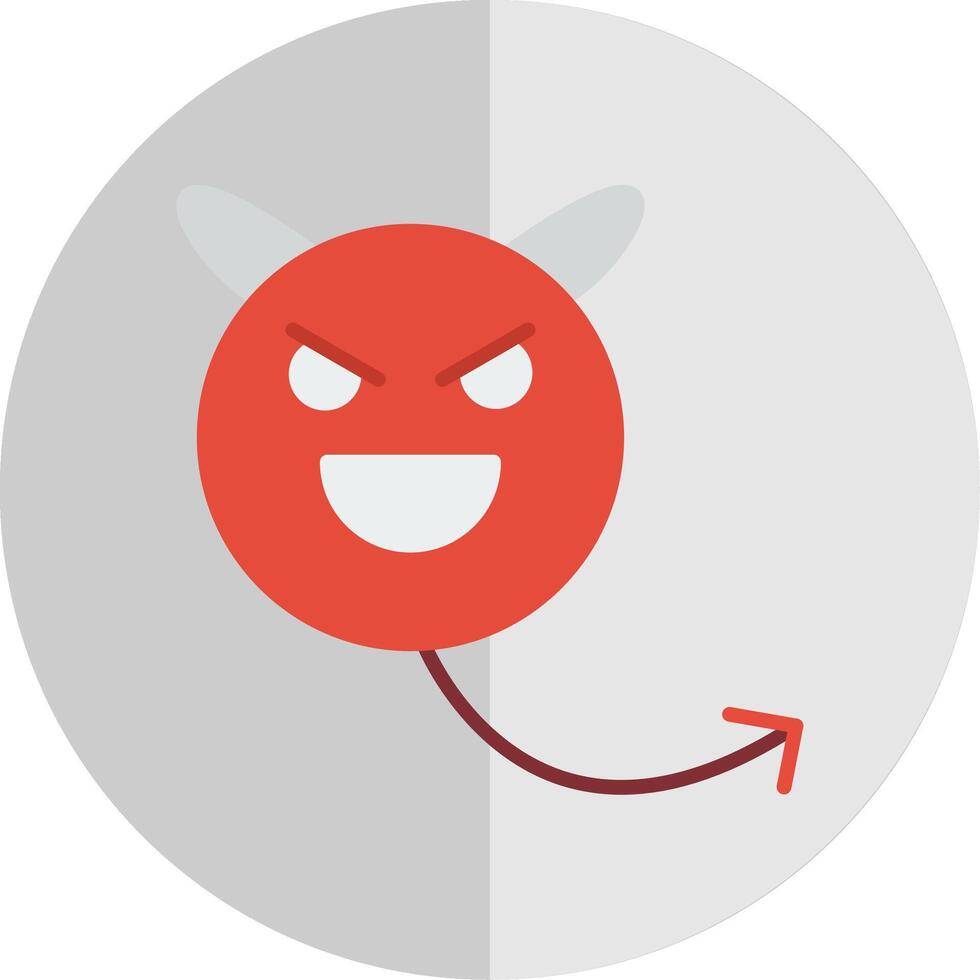 Evil Flat Scale Icon Design vector