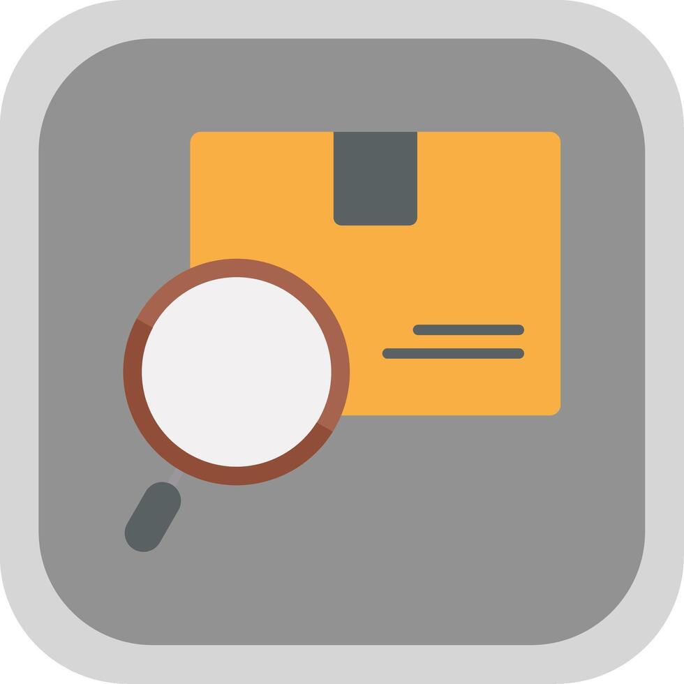 Search Box Flat round corner Icon Design vector