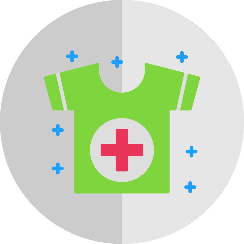 Shirt Flat Scale Icon Design vector