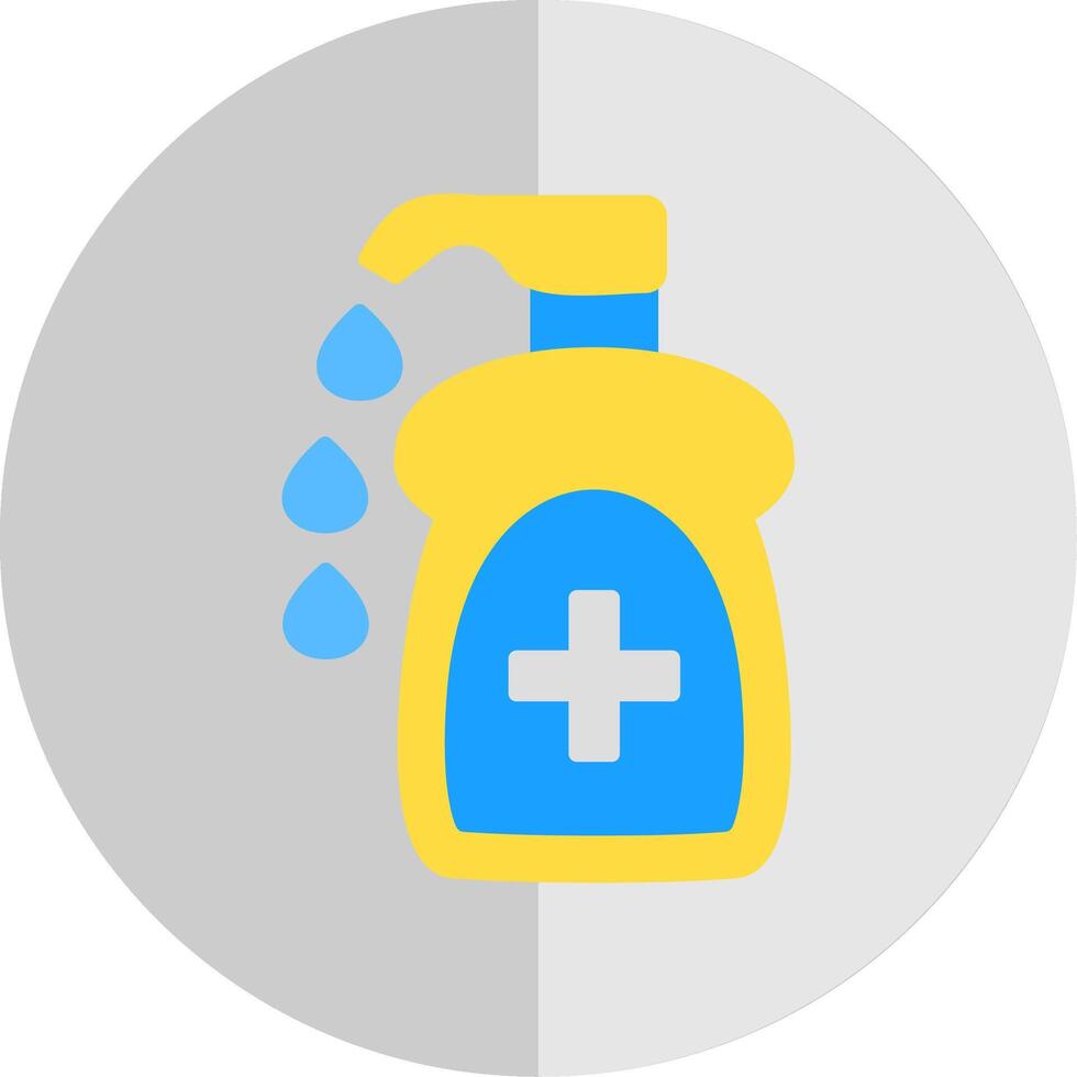 Liquid Soap Flat Scale Icon Design vector