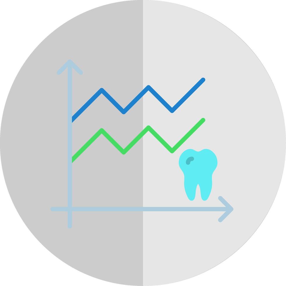 Stats Flat Scale Icon Design vector