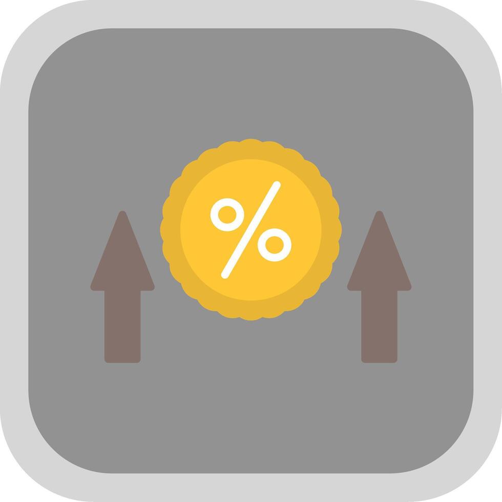 Sale Promotion Flat round corner Icon Design vector