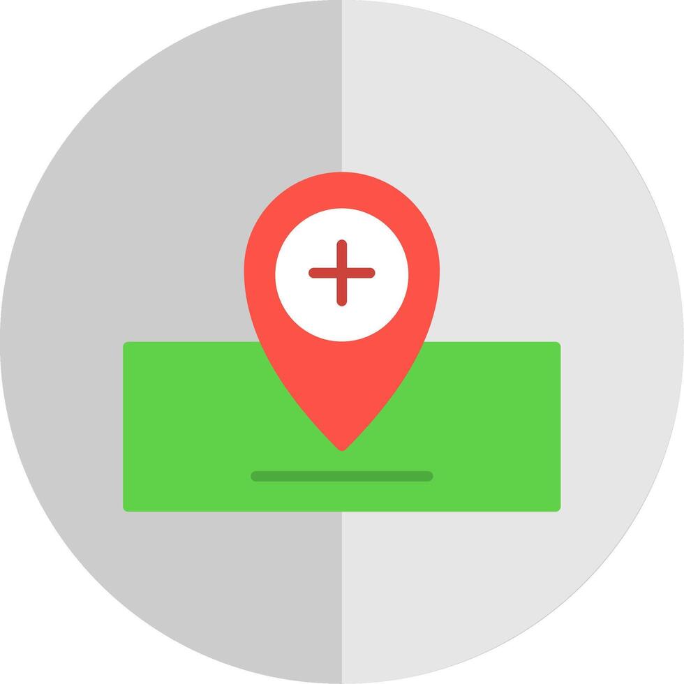 Location Flat Scale Icon Design vector