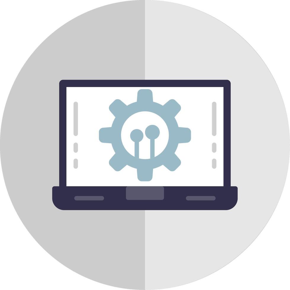 Software Development Flat Scale Icon Design vector